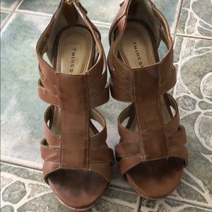 Tan Gladiator Heels